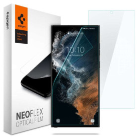 Spigen NeoFlex Protection écran compatible avec Samsung Galaxy S22 Ultra, 2 Pièces, Résistant aux Rayures, TPU Film, Liquid Inst