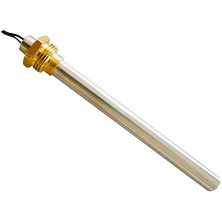 Résistance Bougies Allumage pour poêle à pellets 270 W 140 mm (+/- 2 mm) 130 mm ; diamentro 9,9 mm ; filetage 3/8. Pour AMG Rave