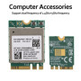 ASHATA Mini Carte WiFi, Module WiFi 2.4/5.0 GHz, Carte Réseau sans Fil Bluetooth 5.0 M.2 NGFF 802.11a/b/g/n/AC RTL8822CE, Prise 