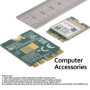 ASHATA Mini Carte WiFi, Module WiFi 2.4/5.0 GHz, Carte Réseau sans Fil Bluetooth 5.0 M.2 NGFF 802.11a/b/g/n/AC RTL8822CE, Prise 