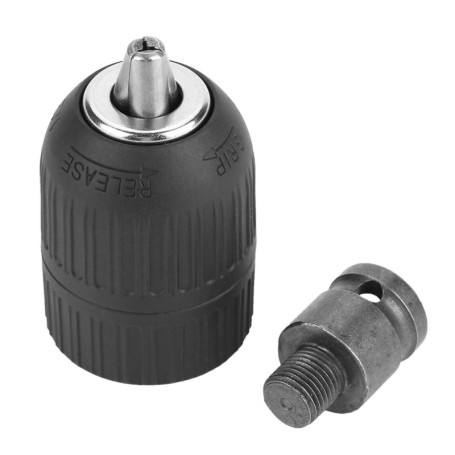 Mandrin de forage 2-13mm gamme de serrage outil de Conversion de mandrin de perceuse sans clé robuste avec adaptateur 1/2 pouce 