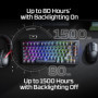 HyperX Alloy Rise 75 Wireless – Clavier de Jeu mécanique 75% remplaçable à Chaud, PC, rétroéclairage jusqu'à 80 Heures, Double s