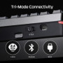 HyperX Alloy Rise 75 Wireless – Clavier de Jeu mécanique 75% remplaçable à Chaud, PC, rétroéclairage jusqu'à 80 Heures, Double s