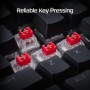 HyperX Alloy Rise 75 Wireless – Clavier de Jeu mécanique 75% remplaçable à Chaud, PC, rétroéclairage jusqu'à 80 Heures, Double s