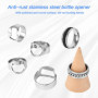 Anneau Décapsuleur, 6 Pcs Bagues Décapsuleur pour Enlever les Bouchons des Bouteilles, Anneau de Tire-bouchon Utilise toutes Sor