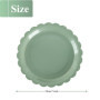 PHUNAT Lot de 50 assiettes de fête vertes de 18 cm, fournitures de fête pour anniversaire, fête prénatale, mariage
