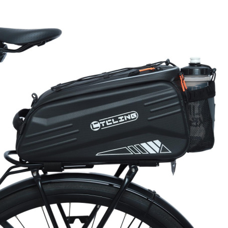 Gkstly Sac porte-vélo étanche pour porte-bagages arrière de vélo, sac de coffre de vélo en EVA, sac de rangement pour siège arri