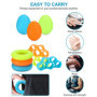 Jissta Lot de 10 Hand Grip Musculation Avant Bras,Renforceur de Doigt Exerciseur à la Main Exerciseur de Doigt à Ressort,Poignet