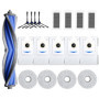 Geoviizon Lot de 18 accessoires de rechange compatibles avec ECOVACS X5 Omni (1 brosse principale, 4 brosses latérales, 4 filtre