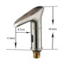Gangang Robinet Automatique à LED,Robinet de Capteur Cascade Lavabo Infrarouge Froid et Chaud Sans Contact DC 3 Couleurs Changé 
