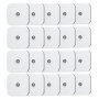 QUEAMBLER 20 Pièces électrodes pour Les électrostimulateurs Réutilisables Snap électrodes pour électrostimulation Musculaire TEN