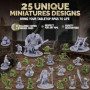 Path Gaming Fantasy Gobelins Ensemble pour figurines DND DND RPG Miniatures 28 mm D&D Miniatures Donjons et Dragons Miniatures D