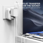 PAIDASHU Adaptateur Prise Anglaise UK Angleterre France Adaptateur de Voyage avec USB A & C 2.4A, Europe Francaise FR 2 Broches 