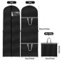 Housses de Vêtements, 180x60CM Housse Vetements à Suspendre, Pliable Housse Robe de Mariée, Anti Poussière Humidité Housse Vetem