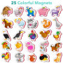 Little World 27 aimants de réfrigérateur en Mousse pour Les Tout-Petits 1-3 - Aimants pour Tout-Petits - Aimants de réfrigérateu