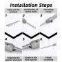 Jeu de Scie Cloche Beton avec 350 mm est SDS Plus Poignée Barre de Connexion avec 30 40 50 mm Trepans pour Beton pour Percer Des