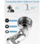 FAOKZE 1440 Degrés Aérateur de Robinet,Adaptateur de Robinet,2 Modes de Sortie,Aérateur de robinet,Fixation de Robinet Aérateur,
