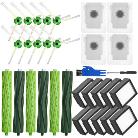 Pièces de Rechange pour iRobot Roomba i/e/j Série, i7 i7+ j7 j7+i3 i3+ i4 i4+ i6 i6+ i8 i8+ E5 E6, Brosse Accessoires 3 Sätze Br