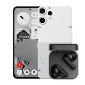 CMF Phone 2 Pro 128Go Blanc – Smartphone 5G avec Caméra 50MP + CMF Buds 2 Gris Foncé Inclus