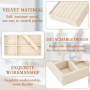 6 Plateaux Bijoux Velours, Plateau Bijoux pour Tiroir Peut Stocker/Afficher des Bijoux, Rangements Bijoux Tiroir a 6 Styles Diff