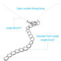 Collier Invisible Fil Nylon 6Pcs Collier Invisible Ras de Cou Transparent avec RondeTrèfle à Quatre Feuilles Perles Blanches Six
