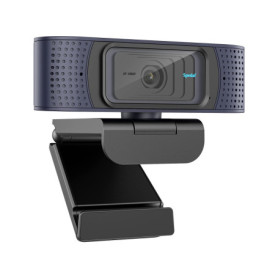 Webcam Autofocus avec Cache, Caméra Web HD 1080P USB avec Double Microphones pour Live Streaming PC Skype Xbox Facebook et Youtu