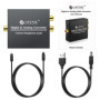 eSynic Convertisseur DAC 192KHz Convertisseur DAC Audio Numérique vers Analogique RCA Coaxial Toslink SPDIF vers Jack L/R 3,5 mm