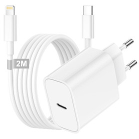 Chargeur Rapide pour Apple iPhone 14/14 Plus/14 Pro/14 Pro Max/13/13 Pro/12/11/SE/X/8, Certifié MFI 20W Chargeur USB C Prise Cha