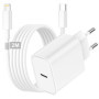 Chargeur Rapide pour Apple iPhone 14/14 Plus/14 Pro/14 Pro Max/13/13 Pro/12/11/SE/X/8, Certifié MFI 20W Chargeur USB C Prise Cha