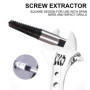 Extracteur de Vis, 6 Pièces Kit Extracteur de Vis Cassée, Tourne a Gauche Extracteur de Boulon avec Boîte de Rangement, Extracte