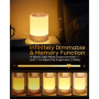 FOMYHEARD Lampe de Chevet de Table Tactile Dimmable, Avec 256 Couleurs RVB Changement de Couleur Chaud LED Veilleuse Enfant, 220