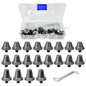 Boloest Lot de 20 Remplacement de Crampons de Football pour Sol Mou,Crampons de Football en Alliage d'aluminium pour Chaussures 