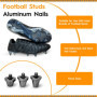 Boloest Lot de 20 Remplacement de Crampons de Football pour Sol Mou,Crampons de Football en Alliage d'aluminium pour Chaussures 