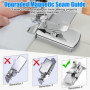 Wekuw Guide de Couture Magnétique, Guide de Couture Magnétique pour Machine à Coudre, Guide Couture Magnetique, Guide Couture Ai