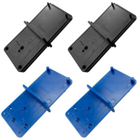 Lot de 4 Gabarits de Perçage pour Charnières Perçages de Pots 35mm,26mm et 40mm,Gabarit pour Montage de Portes de Meubles,Plaque