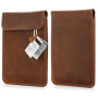 MOELECTRONIX Étui de protection en cuir véritable pour liseuse Pocketbook Touch HD 3 | Touch Lux 4 | Étui de protection fin avec
