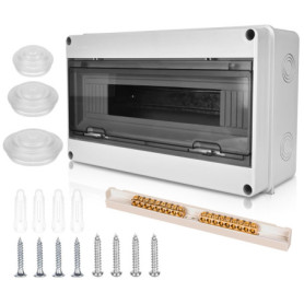 Coffret Electrique Etanche Exterieur Boîtier: Boîte Etanche Electrique Exterieur IP65, Tableau Electrique 1 Rangée, Boîtier Elec