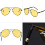 2 pièces de lunettes de conduite, lunettes de vision nocturne pour la conduite, lunettes de conduite avec verres jaunes, adaptée