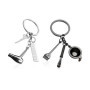 Porte-Clés De Coiffeur 2 Pièces, Porte-Clés Cadeau, Porte-Clés Design Créatif, Porte-Clés Outil De Coiffeur