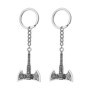 Lot de 2 porte-clés hache viking pour homme - Porte-clés vintage en forme de hache - Porte-clés créatif - Cadeaux pour les joueu