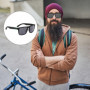 RELKLYU 3 Pièces pour Les Lunettes De Soleil pour Hommes, Les Verres À Vélo, Les Lunettes De Soleil Sportives, Les Verres De Con