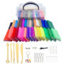 Xrten Pâte Polymère, 32 Couleurs Pâte À Modeler Non Toxique DIY Pâte Craft Kit Outils de Modélisation, L'accessoire