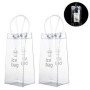 Vordas 2 Pièces Sac de Glace Vin Refroidisseur Cooler avec Poignée pour Les Pubs et Les Restaurants, la Maison, etc