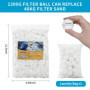 Balles Filtrantes,1300g Boule Filtrante Piscine réutilisable avec Filet à Linge,Peut remplacer 45kg de Filtration sur sableAquar
