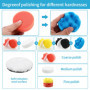 23 Pièces Polissage Voiture Kit，80mm Polissage Pad Éponge, pour Perceuse M10,pour le Polissage, le Meulage et le Cirage Dans les