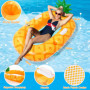 COOLJOYA Flottant Hamac Gonflable Hamac Flottant Piscin Recliner Matelas Fauteuil Gonflable Chaise Longue Flotteur Jouets de Pis