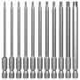 Lixiluxia 11 Pièces Embout Tournevis Torx, 100mm Embout Torx Long, Embouts de Vissage, Tournevis Etoile, Embout Long Visseuse, T