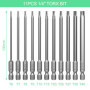 Lixiluxia 11 Pièces Embout Tournevis Torx, 100mm Embout Torx Long, Embouts de Vissage, Tournevis Etoile, Embout Long Visseuse, T