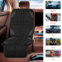 Fervalyna 2 Pièces Protecteur de Siège de Voiture Isofix, Antidérapant Protection Siege Auto avec Poches Organisateur, Universel