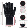 Newpop Gants de Barbecue, Universel Gants Four Anti Chaleur Jusqu'à 800°C, Antidérapants Silicone Ignifuge Gant Cuisine avec Pro